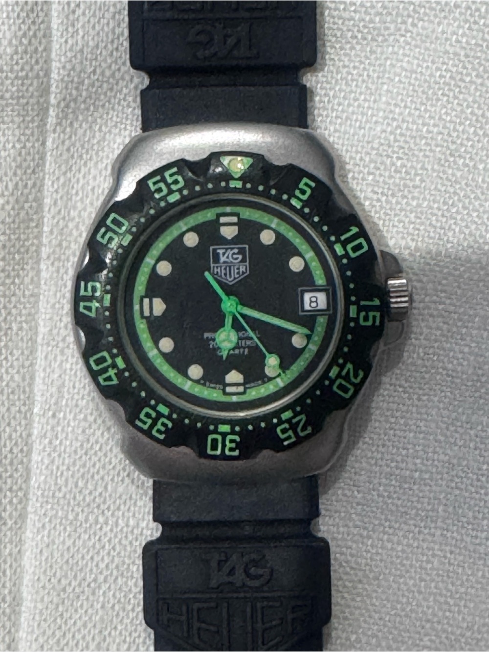TAG Heuer Formula 1 WA1215 Green/Black Quartz Vintage